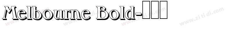 Melbourne Bold字体转换